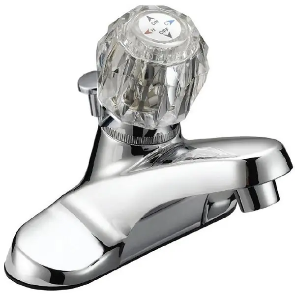 B&K 222-329 222 Bathroom Kitchen Faucets, Commercial/Residential, 1.2 gpm Flow Rate, 4 in Center, Chrome-Plated