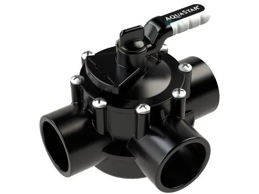 AquaStar AV3W15C FlowStar 3-Way Valve with Rubber Handle