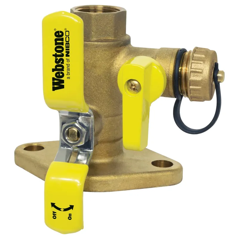 Webstone H-40414 1 FIP x Flange Non-Potable Isolator w/ Drain