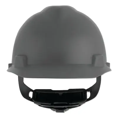 MSA 10203084 V-Gard Cap-Style Hard Hat with Fas-Trac III Suspension Grey