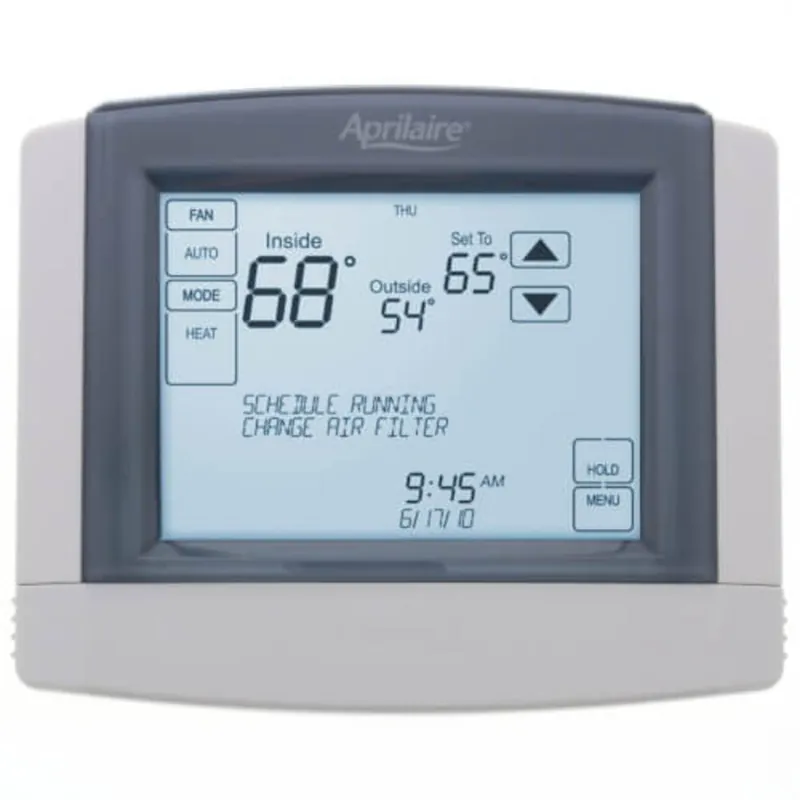 Aprilaire 8620 Thermostat, 2H/2C or 4H/2C HP Programmable 7/5+2/5+1+1 8600 Series