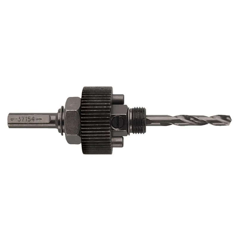 Greenlee 37154 Hole Saw Arbor With 3 Flats, 5/16 in Hex Shank, 1/4 in Dia x 4-1/8 in L Pilot Drill