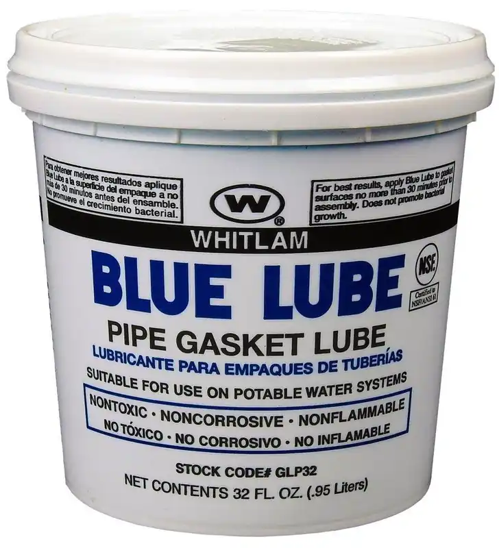 Whitlam GLP32 Blue Lube 32 oz. Metal in Blue Pipe Cement