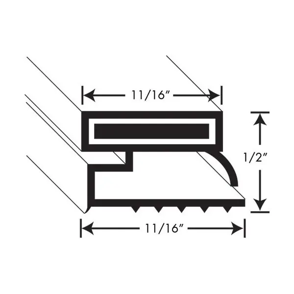 GASKET , KIT,32"X55",MAGNETIC