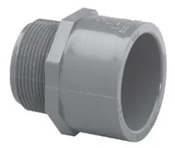 LASCO 836-012 Male Adapter PVC Schedule 80 1-1/4 Inch MPT x Slip Joint