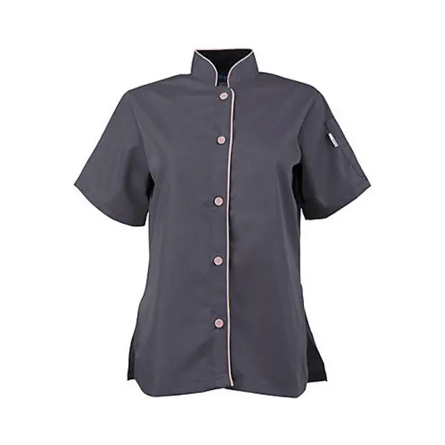 KNG 3XL Chef Shirt Active Womens Slate/Pink