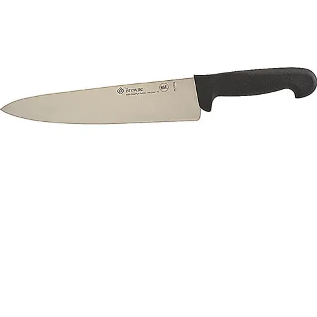 KNIFE,10" COOK , BLK PLST HDL