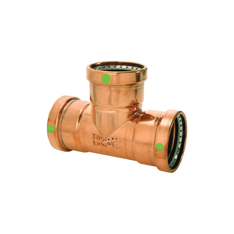 Viega 20774 ProPress XL-C Pipe Tee 4 x 3 x 2 in