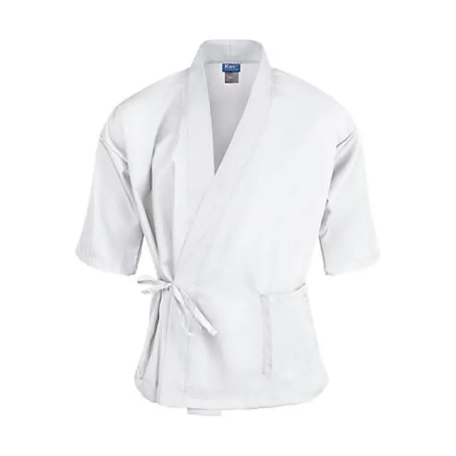 KNG 3XL Sushi Chef Coat White 3/4 Sleeve