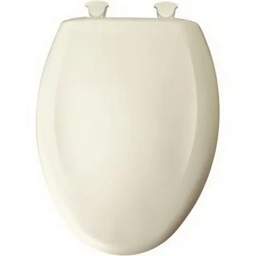 Bemis 1200SLOWT346 Elongated Slow Close Toilet Seat Plastic Biscuit