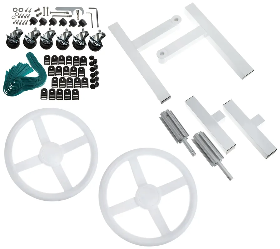GLI Pool Products 55-0000MS-BK Monsoon Base Kit Pool Cover with Casters