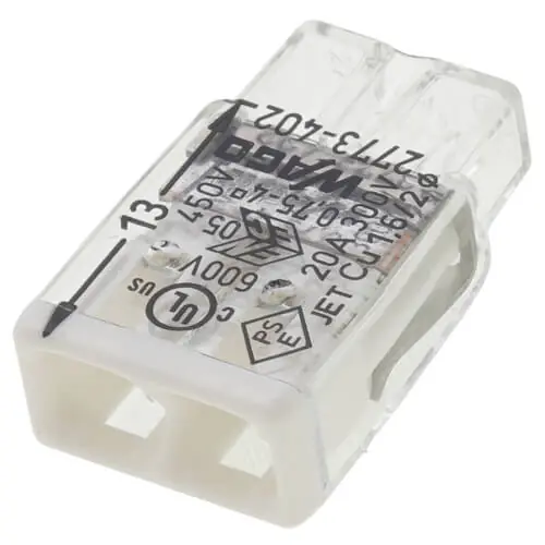 WAGO 2773-402/K000-0002 Compact Pushwire Splicing Connector 20-12 Sol/18-12 Str 2 Ports Replacement MPN