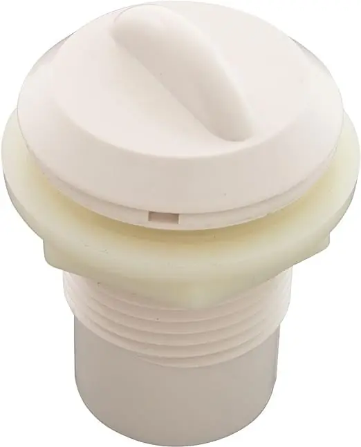 Waterway Plastics 672-7150B Air Control Straight Nut Crescent Handle 1/2 Inch White