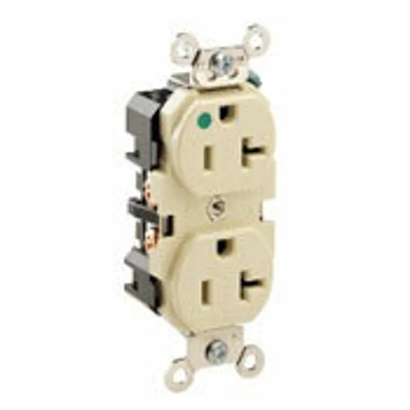 Leviton 8300 20-Amp 125-Volt Extra Heavy Duty Hospital Grade Duplex Receptacle