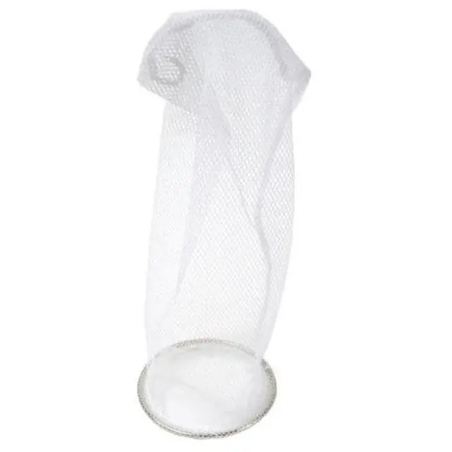 3" Fine Mesh Drain Sock Strainer, White