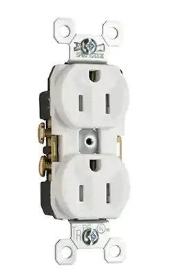 Pass & Seymour TR15I Commercial Grade Tamper-Resistant Duplex Receptacle Side Wire 15 Amp 125 Volt