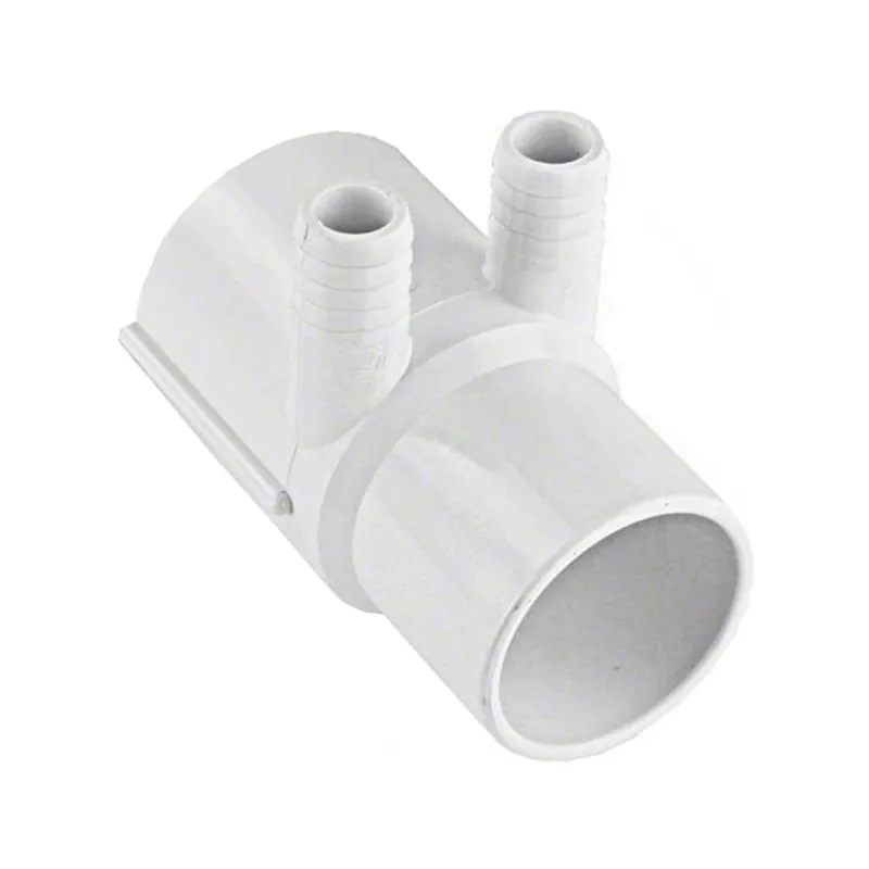 Waterway 672-7130B 2 inch Slip x 2 inch Spigot 0.38 inch RB 2-Port Manifold