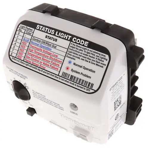 Resideo WT8840C1000 Water Heater Gas Valve Control, NG - 1.5 Insulation Tank, 4 W.C. Setting