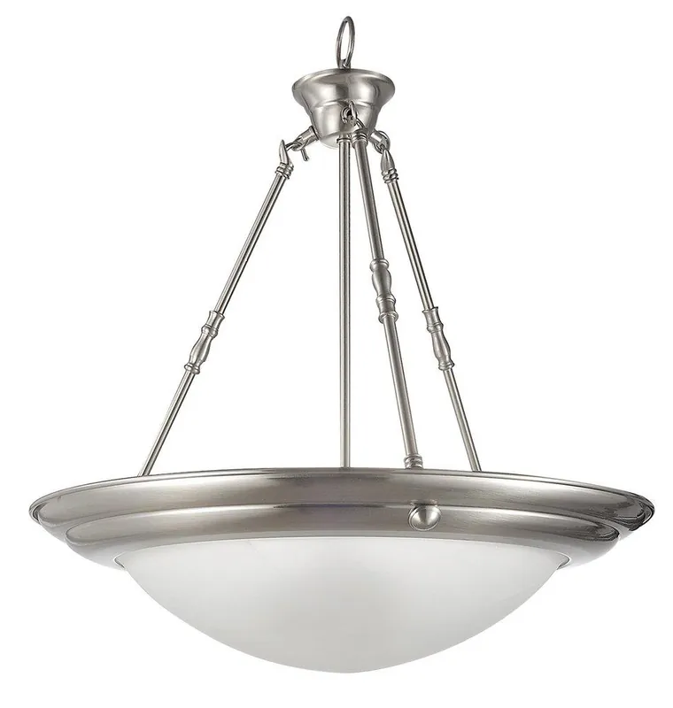 Miseno FLP1003BN 18W Medium E-26 3-Light Pendant in Brushed Nickel