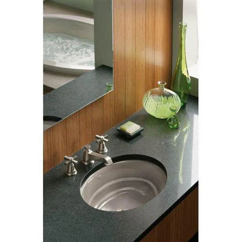 Kohler 13132-3A-SN Pinstripe Two Handle Widespread Bathroom Sink Faucet in Vibrant Polished Nickel
