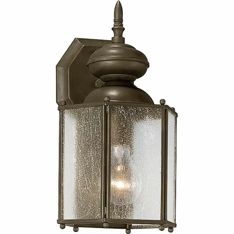 Progress Lighting P5777-20 Solid One-Light Wall Lantern 100W Antique Bronze