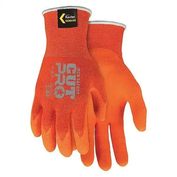 MCR Safety 9178NFOL Cut Pro® Large Orange Kevlar Gloves