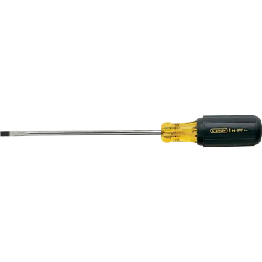Stanley 66-096 Standard Screwdriver, 3/16 in Cabinet/Slotted Point, Alloy Steel Shank, 6-3/4 in OAL, Acetate Handle
