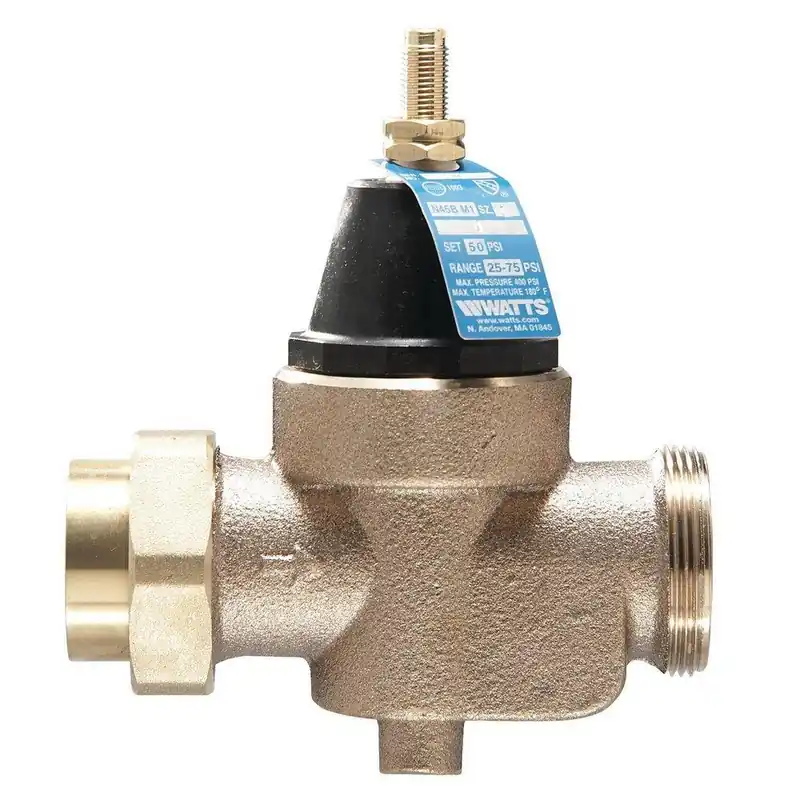 Watts 0009471 Series LFN45B-M1 1/2 in. Cast Copper Silicon Alloy Union NPT x FNPT Pressure Reducing Valve