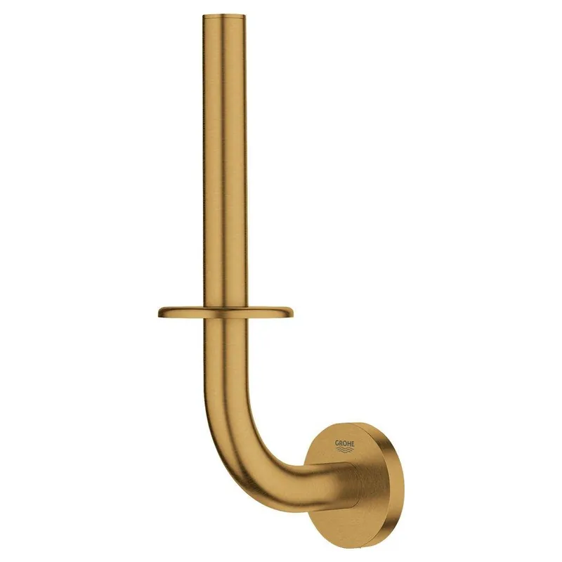 Grohe 40385GN1 Essentials Concealed, Vertical and Wall Toilet Tissue Holder in Brushed Cool Sunrise