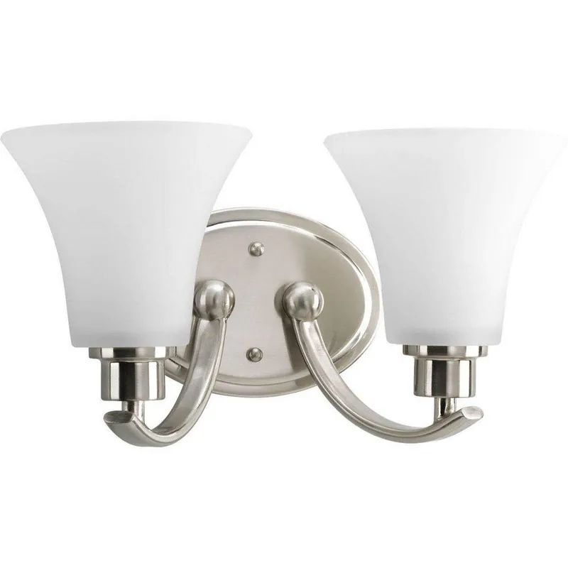 Progress Lighting P2001-09 Joy 14 in. 100W 2-Light Bath Vanity Wall Light
