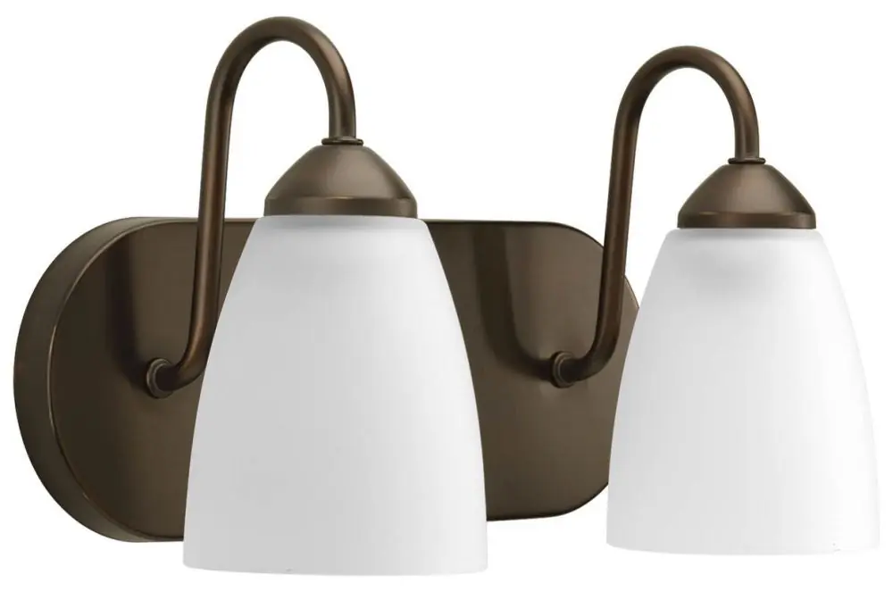 Progress Lighting P2707-20 Gather 6-1/2 in. 100 W 2-Light Medium Bracket in Antique Bronze