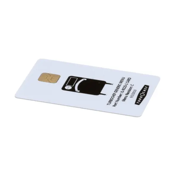 MENU CARD, PROG, SOTA GM for Turbochef I1-9225-1