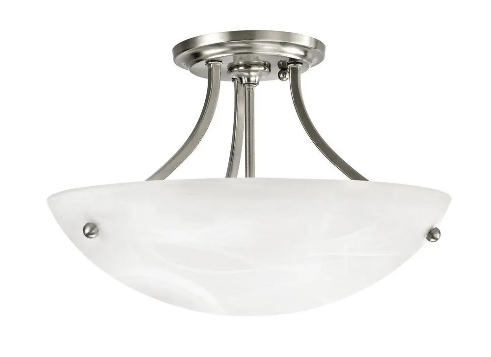 Miseno FLSFL1002BN 10-3/8 Inch 100W 2-Light Medium E-26 Flush Mount Ceiling Fixture