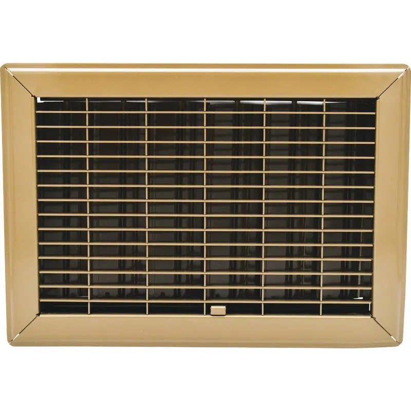 Ameriflow 400B10X12 10 In. x 12 In. Brown Steel Floor Register
