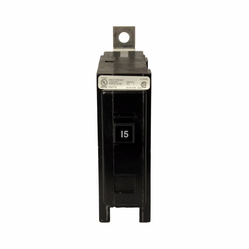 Eaton QBHW1015 Miniature Circuit Breaker 120/240 VAC 15 A 22 kA Interrupt