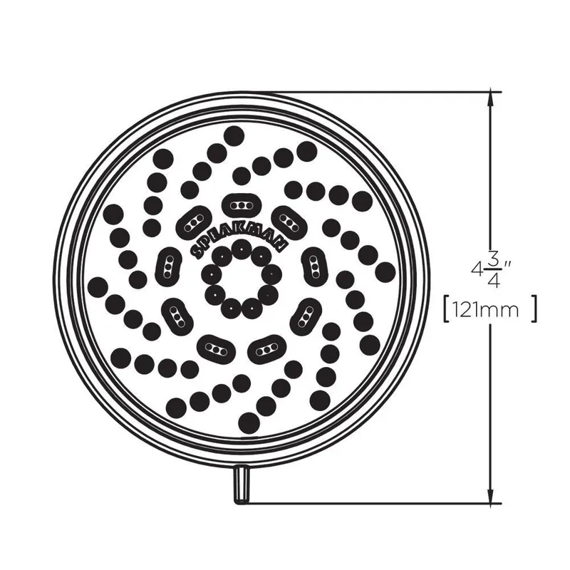 Speakman S-4200-E175 Echo Multi Function Showerhead in Polished Chrome