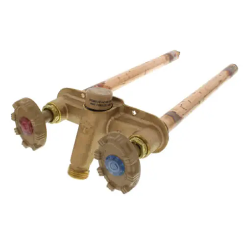 Woodford 22PX-10-BH Model 22 Freezeless Anti-Siphon Hot / Cold Wall Faucet, 1/2 PEX Inlet, 10 Wall Thickness