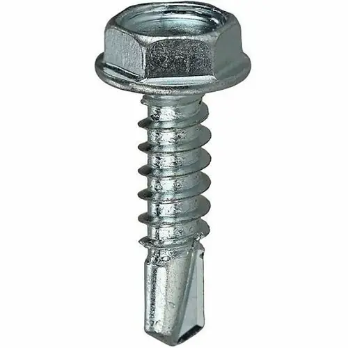 Dottie TEKHW14112 Screw, #14 1-1/2 inch Hex Washer Head Self Drilling Screw