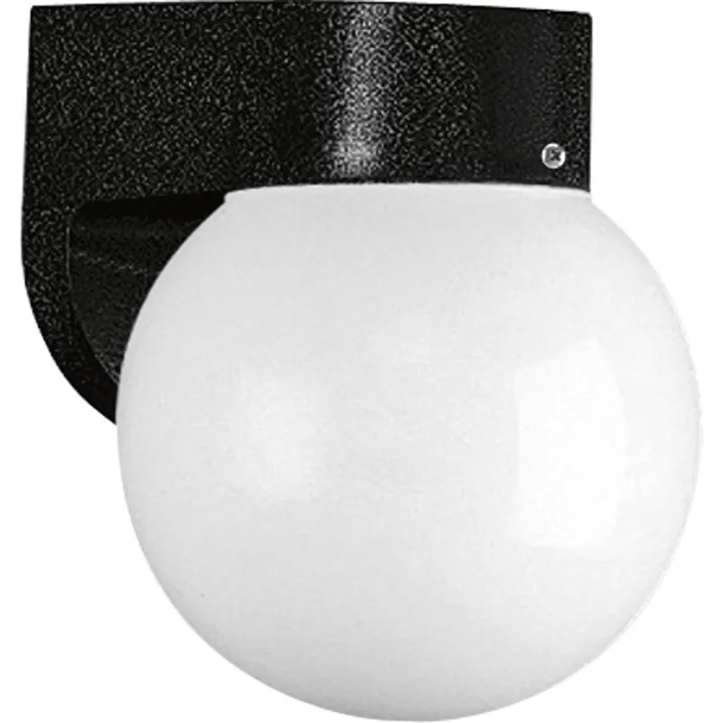 Progress Lighting P5813-31 Poly 1-60W MED OD WALL FIXT BK