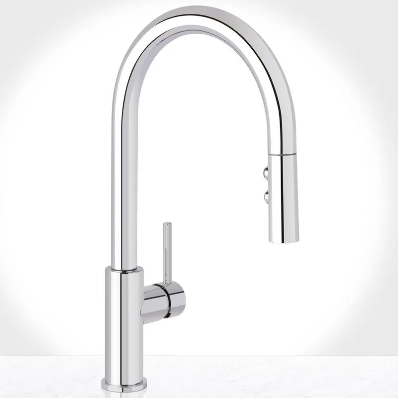 Miseno MNO191LCP Single Handle Pull Down Kitchen Faucet in Chrome