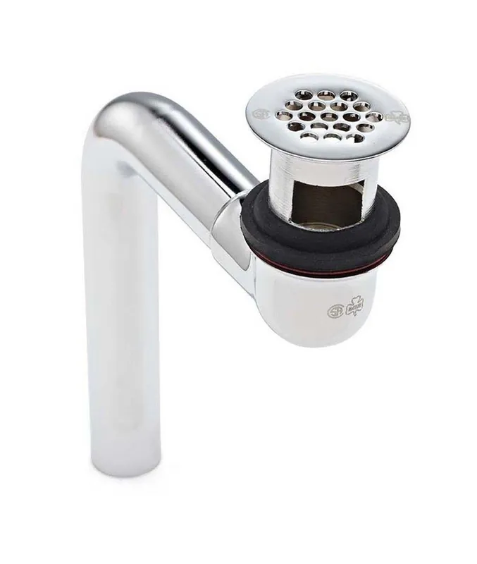 McGuire Manufacturing HD155WC 1-1/4 in. Heavy Finish Offset Lavatory Strainer in Polished Chrome