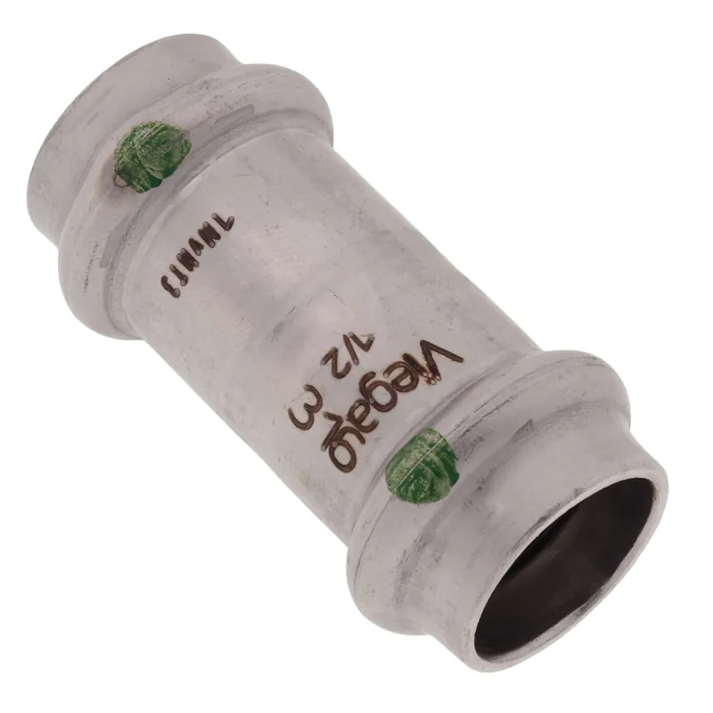 Viega 80335 2 ProPress 316 Stainless Steel Coupling w/ EPDM Seal - No Stop