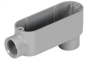 Bridgeport LB-45 Rigid and IMC Conduit Body, Type LB, Aluminum, Size 1-1/2 Inch