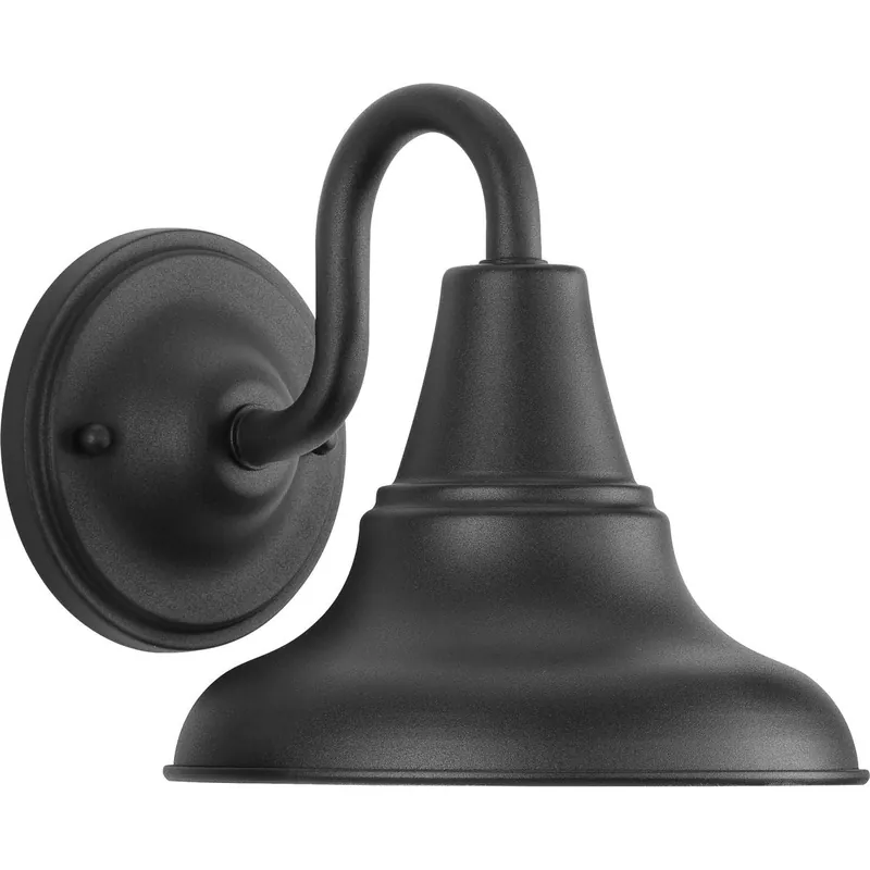 Progress Lighting P5622-31 1-Light Small Outdoor Wall Lantern 100-Watt 120-Volt AC Painted Textured Black District