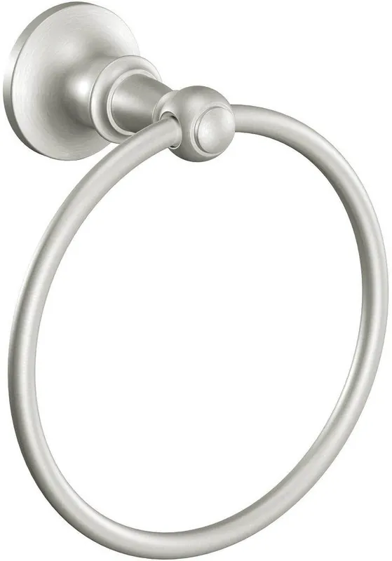 Moen DN4486BN Vale Round Closed Towel Ring in Brushed Nickel