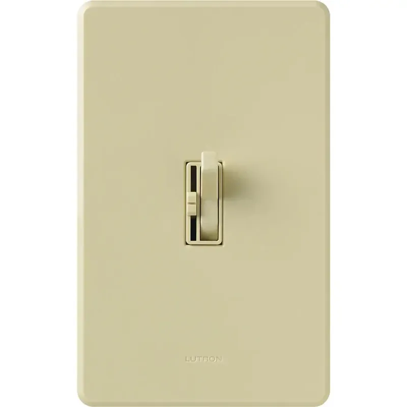 Ariadni AYFSQ-F-LA 120 VAC Light Almond 3-Speed 1-Pole/3-Way Toggle On-Off Fan Control Dimmer