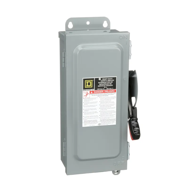 Square D HU361AWK Safety Switch 30 Amp 3-Pole 600VAC 30HP