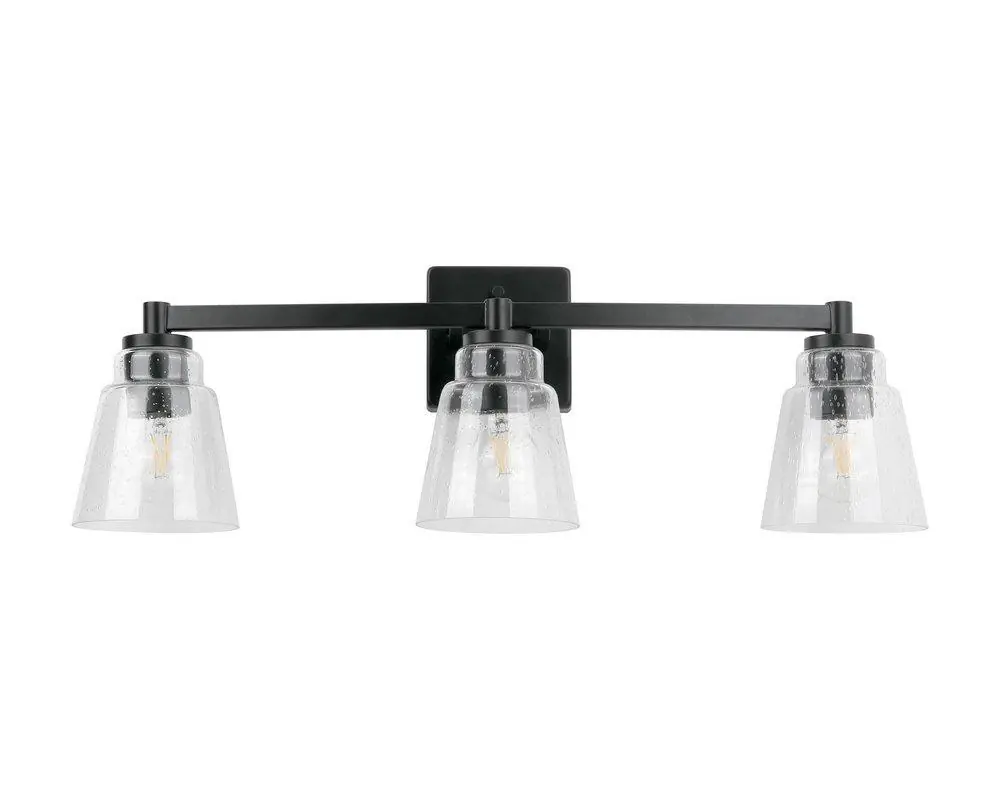 Miseno FLVL1043MB 3-Light Vanity Fixture in Matte Black