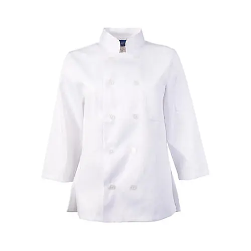 Ladies Chef Coat 3XL White 3/4 Sleeve MPN for Mavrik 18713XL