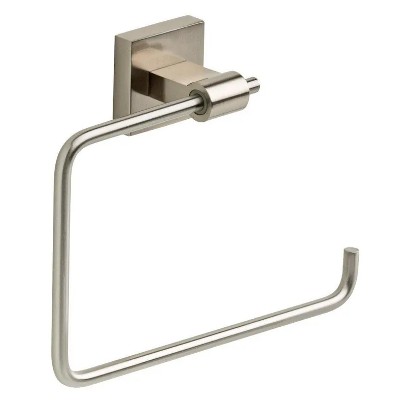 Liberty Hardware MAX46-SN Maxted Square Open Towel Ring in Satin Nickel